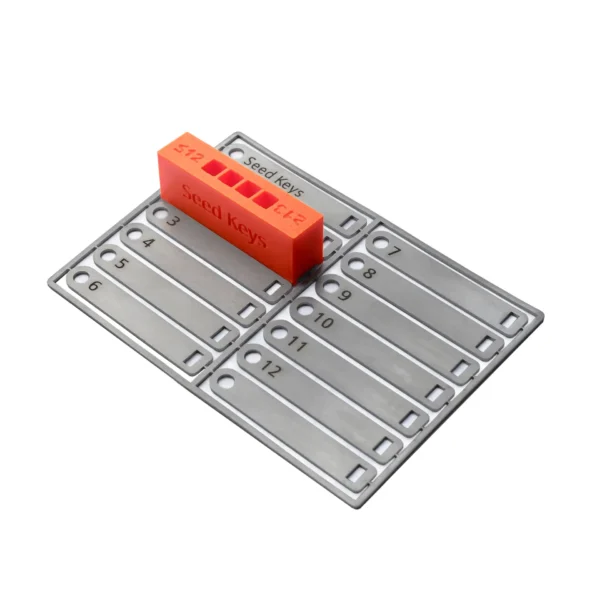 seed keys plate with stamping jig