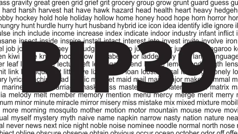 bip39 word list sample
