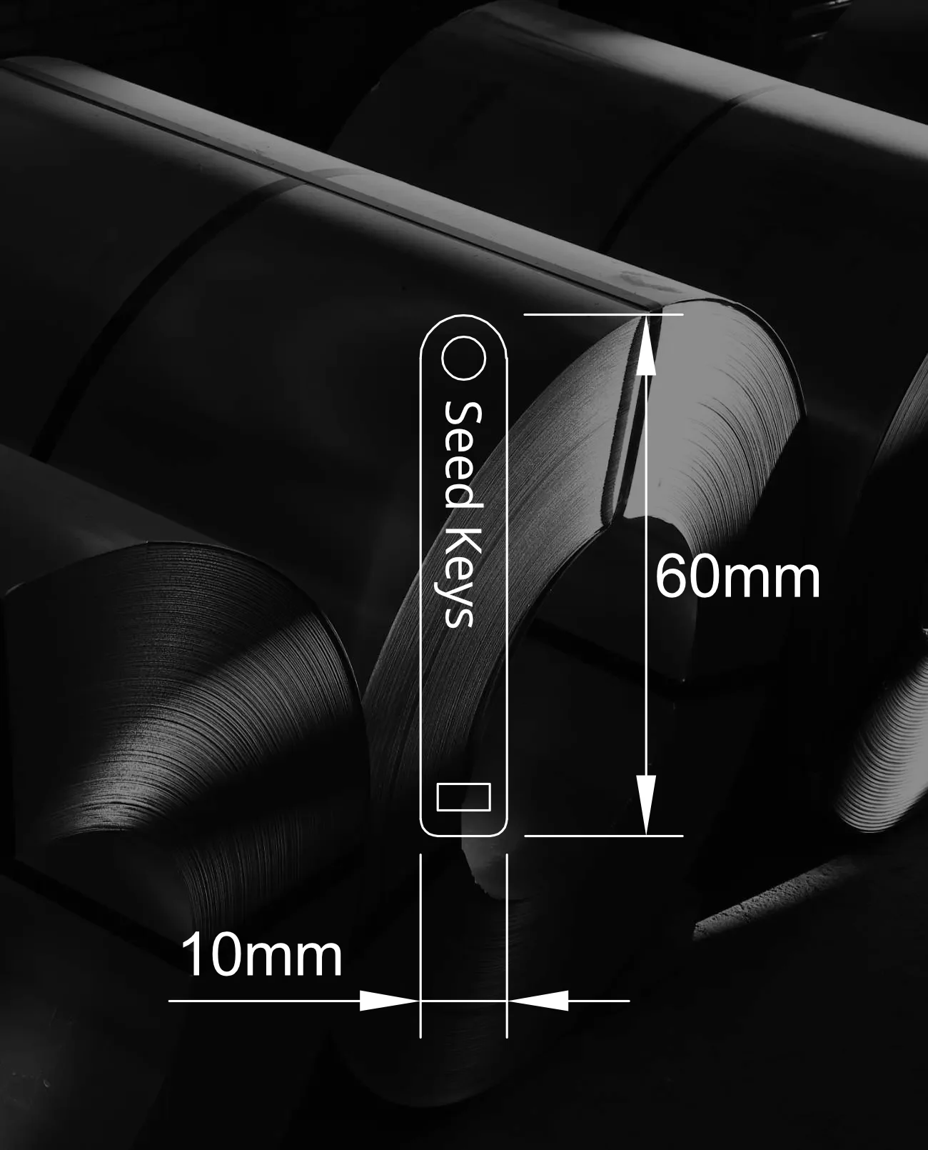 rolls of stainless steel metal sheets with seed keys dimensions