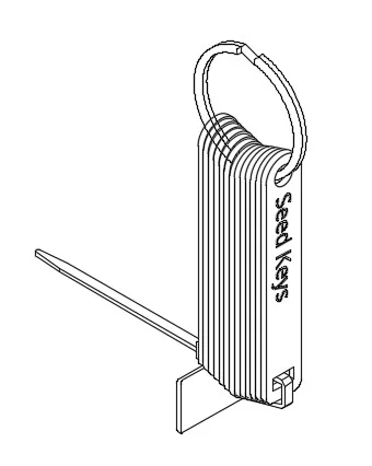 tie the nylon cable
