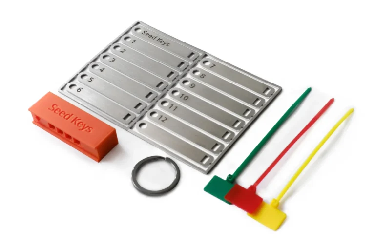 included in the box of a seed keys kit