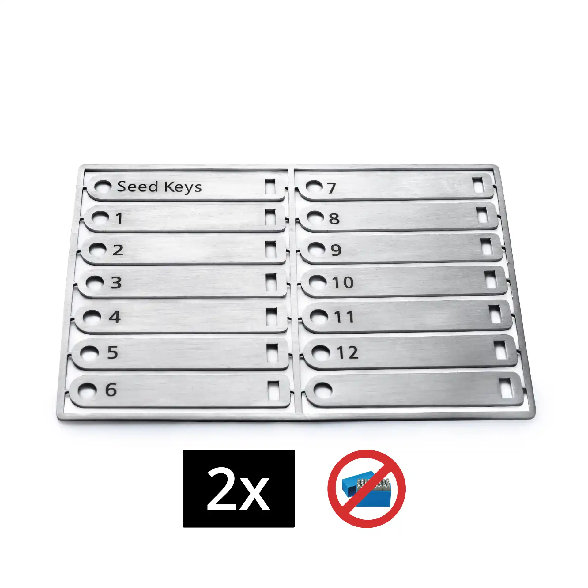 2-pack seed keys backup